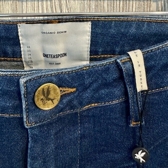 NEW! ONE TEASPOON HIGH WAIST PREACHERS Blue Size 26 Womens Luxury Denim NWT - Picture 8 of 16